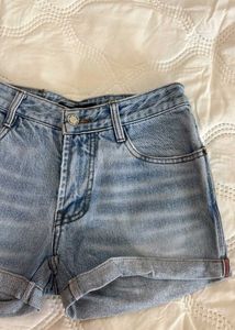 Light Wash Denim Shorts