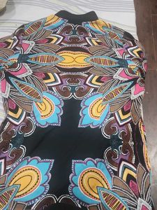 Vibrant Print Long Sleeve Top 42 Size
