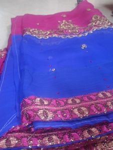 Stunning Embroidered Saree