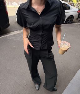 Vintage Y2K puff sleeve shirt