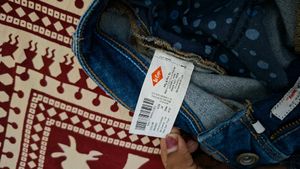 Lee Cooper Distressed Skinny Blue Denim Jeans