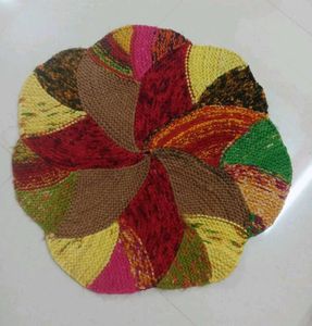 Colorful Handcrafted Round Rug