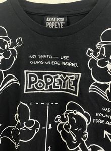 Black Popeye Graphic T-Shirt