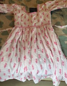 Pretty Pink Printed Kurta