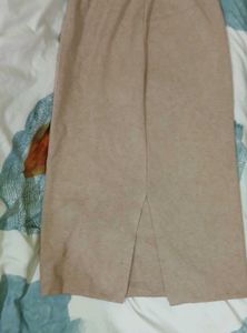 Classic Midi Woolen Skirt