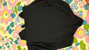 Zink London Black Lapel Shrug