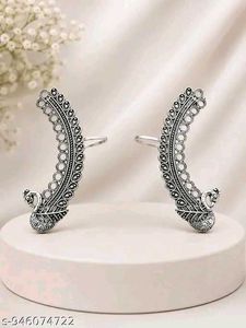 Elegant Peacock Design Ear Cuffs
