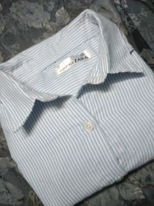 Striped Button-Up Shirt