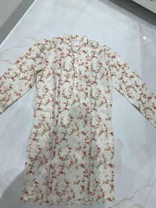 Floral Print Cotton Kurta