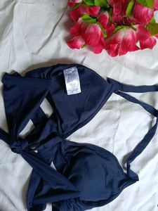 Navy Blue Bikini Top