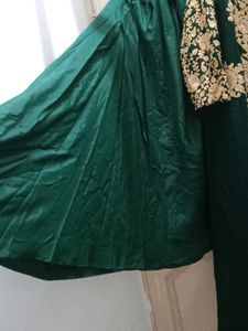 gown with skirt
