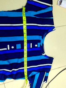 Stylish Blue Striped Kurta