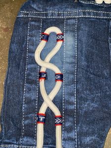 Cute Denim Overalls with Bear Patch