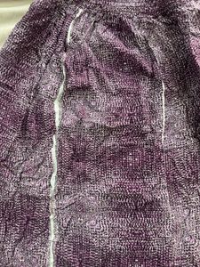 Purple Smocked Midi Dress