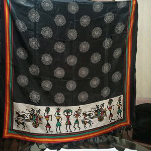 Black Printed Dupatta Stole