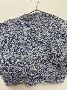 Cropped Printed Jacket