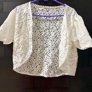 White Lace shrug