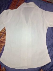 Classic White Button-Up Shirt