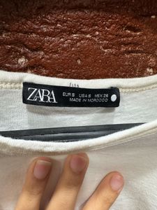 Zara White Tee