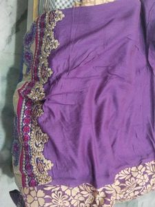 Embroidered Silk Saree