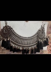 Bohemian Tassel Necklace &amp; Earring Set