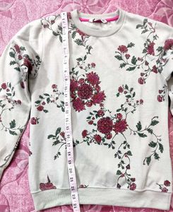 Floral Print Sweatshirt Top