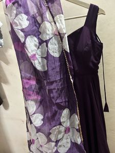 raksha bandhan special new burgundy anarkali gown