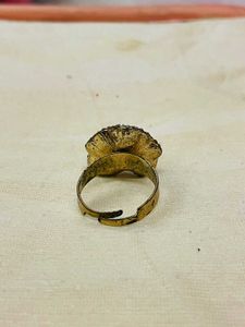 Chic Rose Ring with Rhinestones