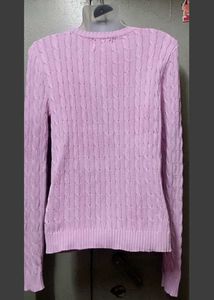Lavender Knit Pullover Sweater