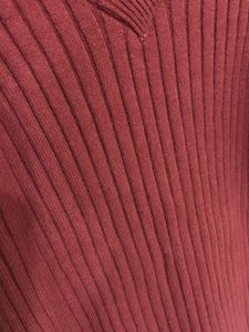 Ribbed V-Neck Midi Dress with Fringe Sleeves
