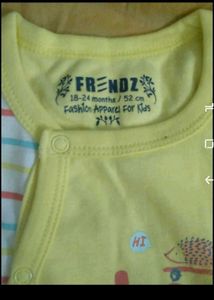 Cute Yellow Baby Jumpsuit