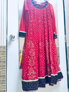 Stunning Red Embroidered Lehenga Set