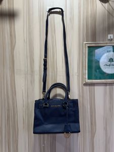 Michael Kors Dillon Navy Blue Mini Satchel Bag