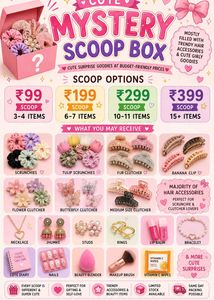 🎀✨ CUTE MYSTERY SCOOP BOX ✨🎀