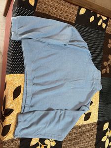 Light Blue Quarter Zip Sweatshirt
