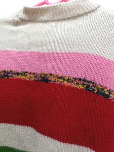 Multi Colour Hand Knitted Sweater