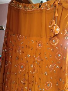 Mustard Colour Lahenga