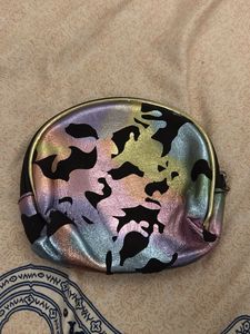 Colorful Camo Print Pouch