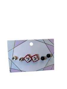 Brand New With Tag Korean Cute Earrings Combo