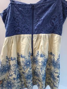 Blue Lace Corset Dress