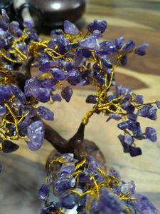 Amethyst Crystal Natural Gemstone Bonsai Tree