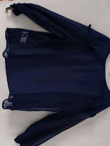 Navy Blue DressBerry Top