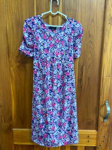 Chic Floral Print Midi Dress