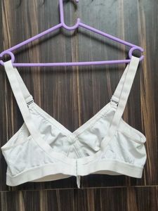 Trylo 44D White Cotton Bra