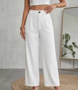 Casual White Trousers
