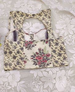 Floral Corset Crop Top
