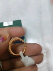 Rose Gold American Diamond Solitaire Ring