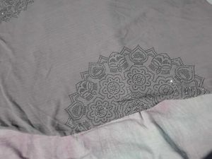 Combo Embellished Grey Kurta with free bangles