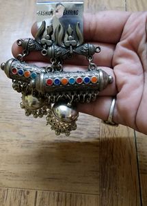 BEAUTIFUL OXIDISED LONG EARRINGS