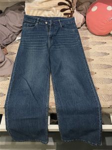Wide Leg Blue Denim Jeans